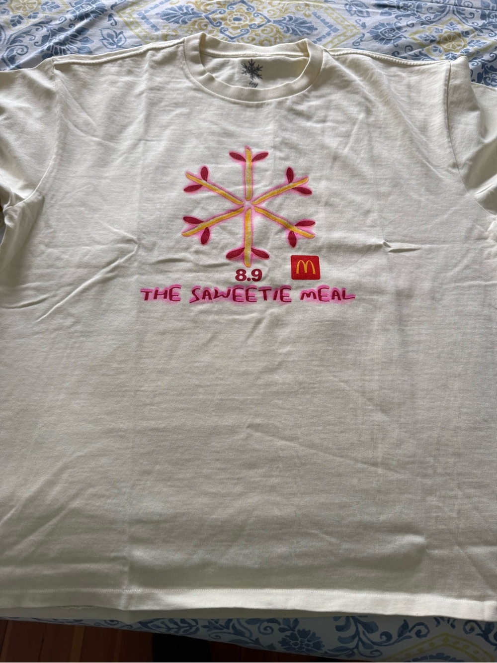 Icy McDonald's 'The Sweetie Meal' Men’s Cream Graphic Tee